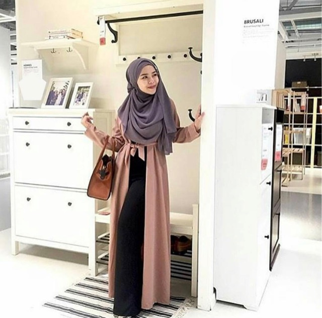 LONG OUTER HIJABERS / CARDIGAN PANJANG / LUARAN HIJAB / OUTER PANJANG TRANSPARAN