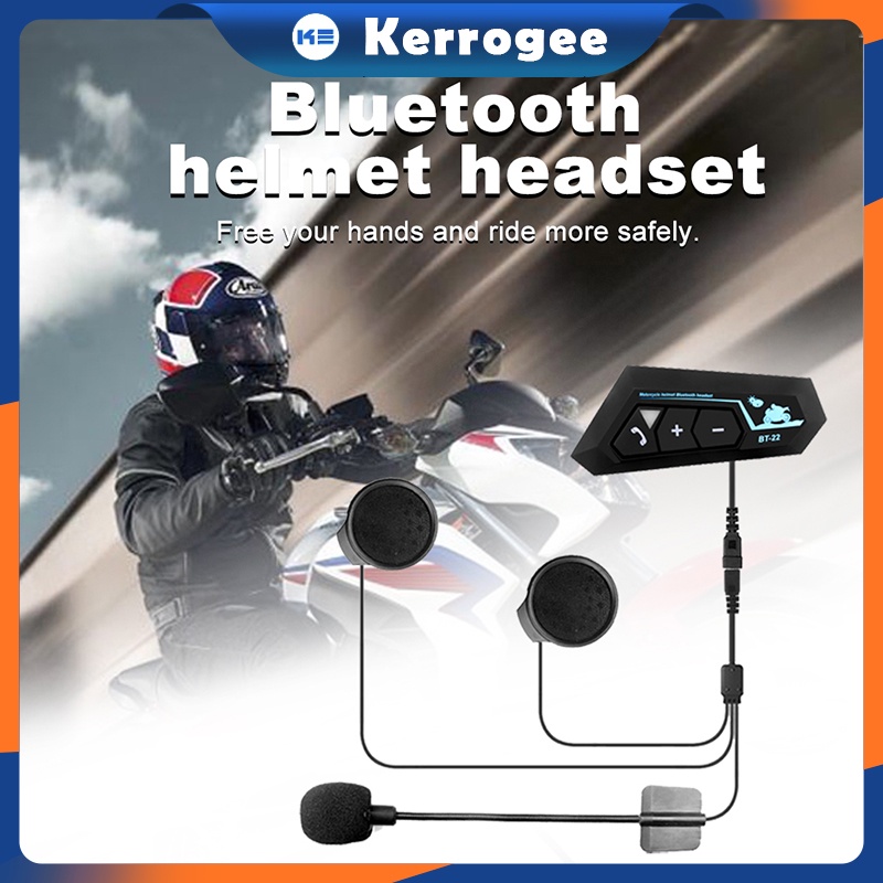 headset  speaker bt22 baru pro wireless bluetooth 5 0 helm headset waterproof helmet headset alterna