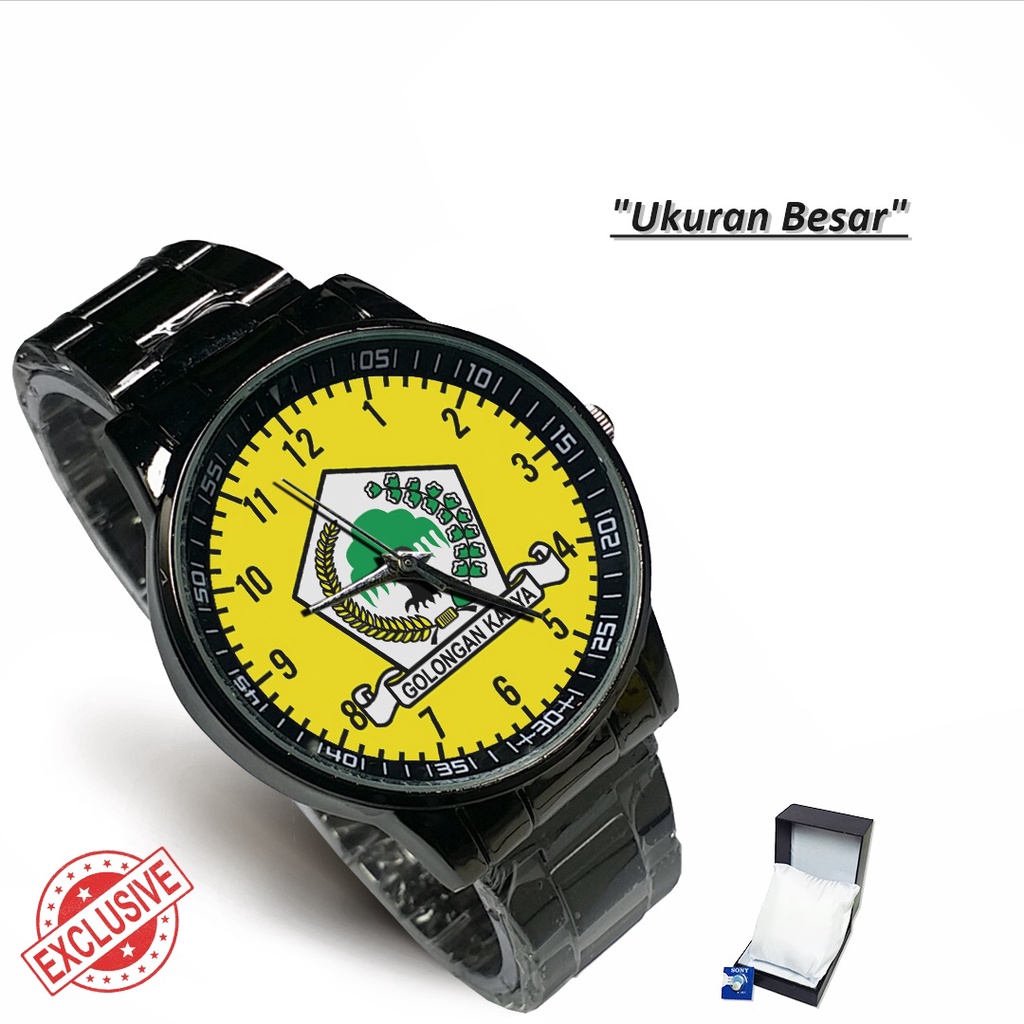 Jam Tangan Rantai Couple GOLKAR (Nice)