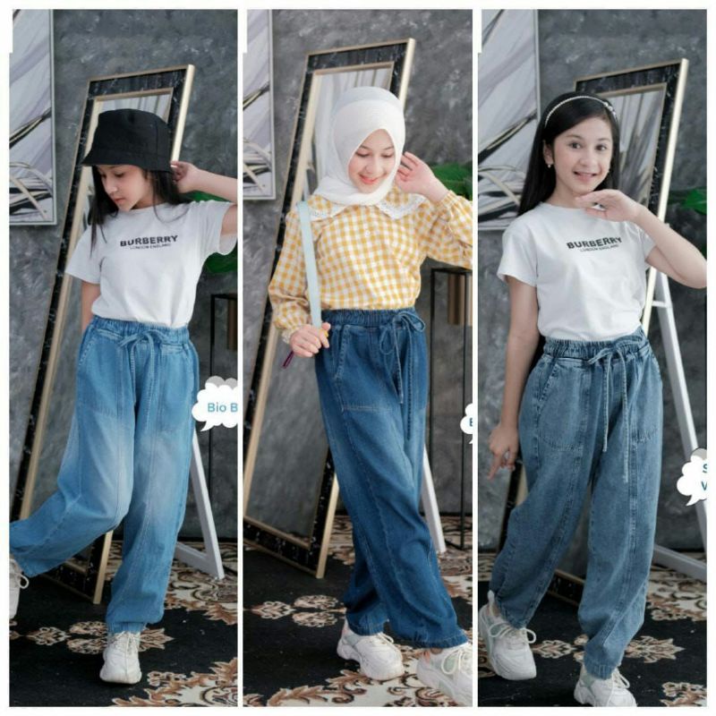 Runkids Kulot Jeans Tanggung (10-20th)  Zoey Pants Teenager