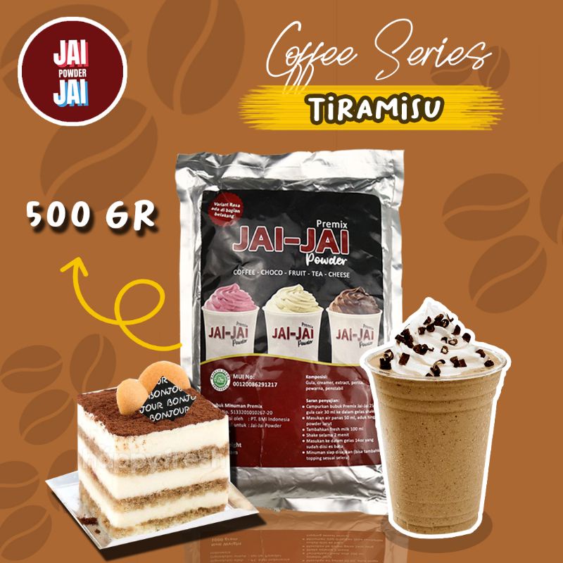 

Bubuk Minuman 500gr - Tiramisu - Jai Jai Powder