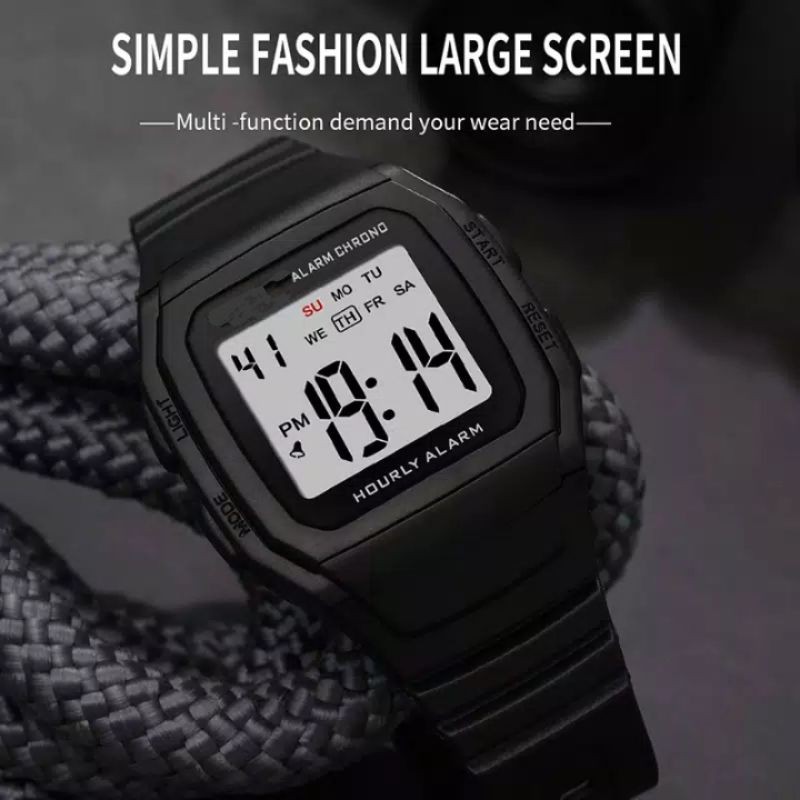 JAM TANGAN PRIA WANITA SIMPLE QQ ANTI AIR 30M