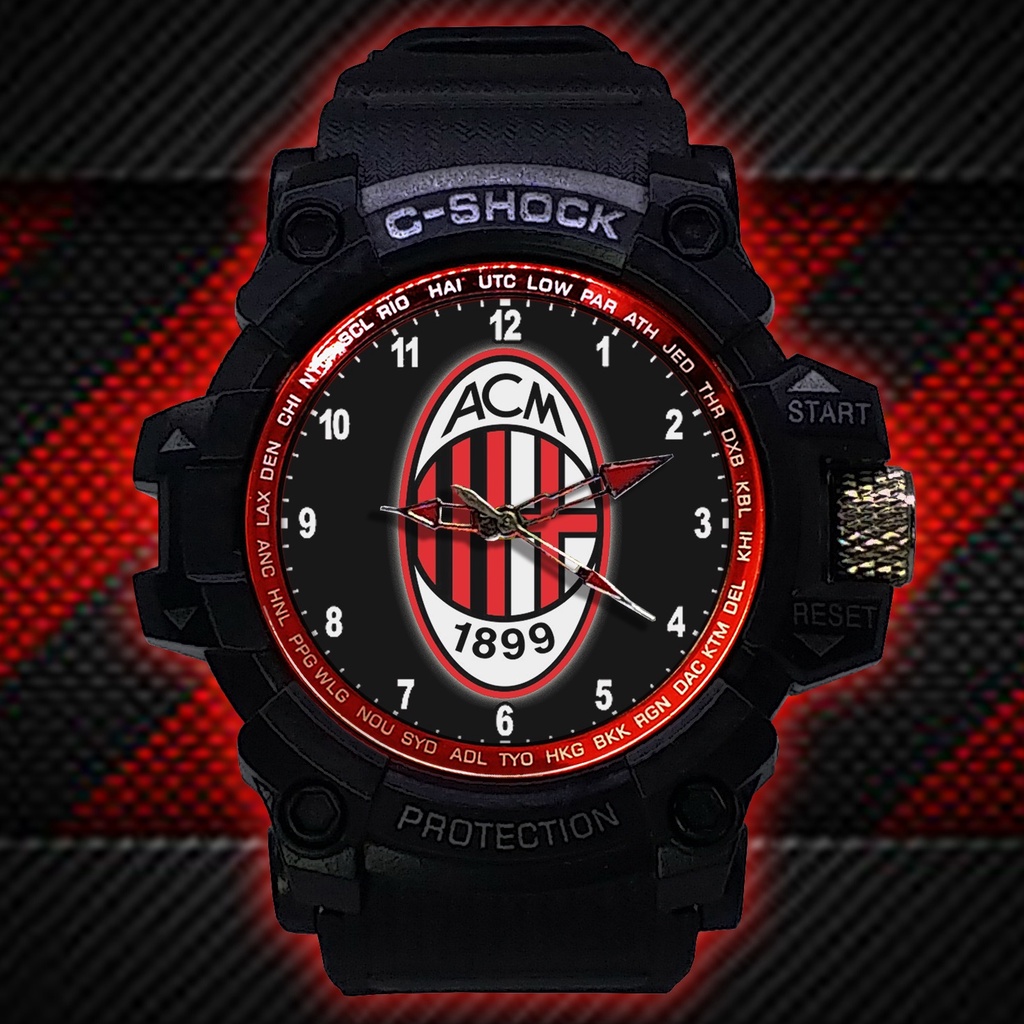 (ISTIMEWA BOSSQUE) JAM TANGAN MILAN LIST MERAH - EXCLUSIVE