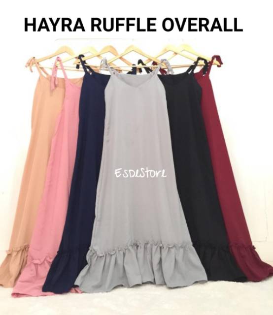 1 KG MUAT 4 PCS | HAYRA RUFFLE OVERALL / SEWINDU OVERALL / SLUPPY POLOS PREMIUM REMPEL