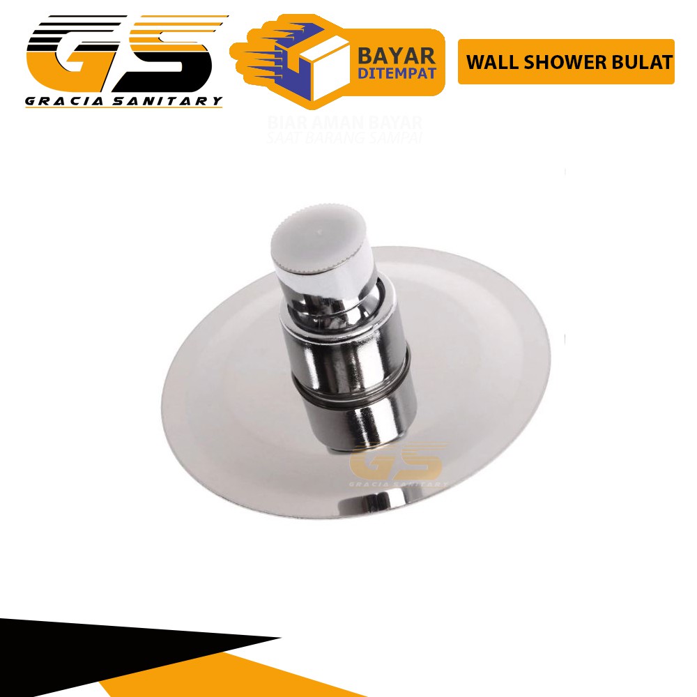 Kepala Shower Bulat 8 inch Stainless Pancuran Shower Hujan Deras