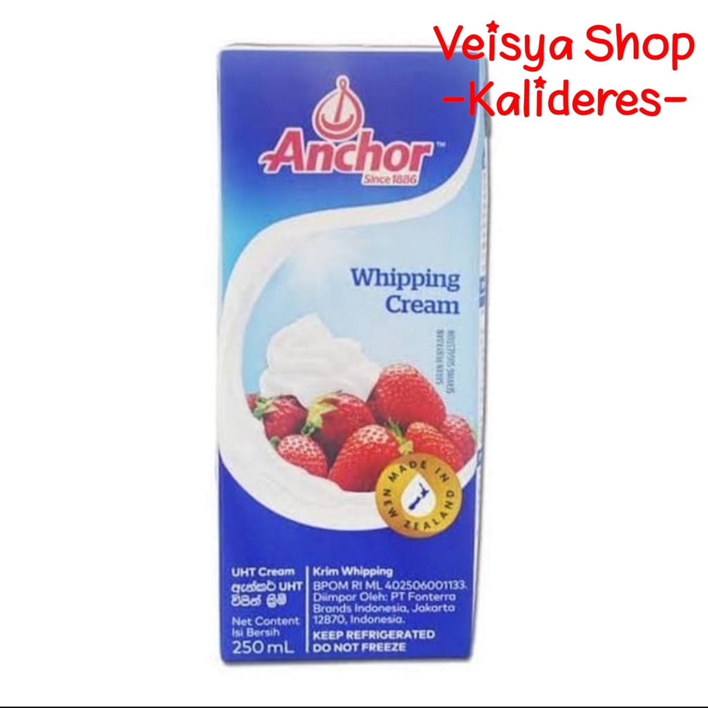 Jual Anchor Whipping Cream 250ml Whipped Krim Whip Dairy UHT Kecil