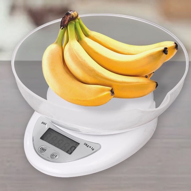 Gotama Timbangan Dapur Digital Kue Bumbu Mangkok Kitchen Scale 5kg (Free Baterai) Garansi