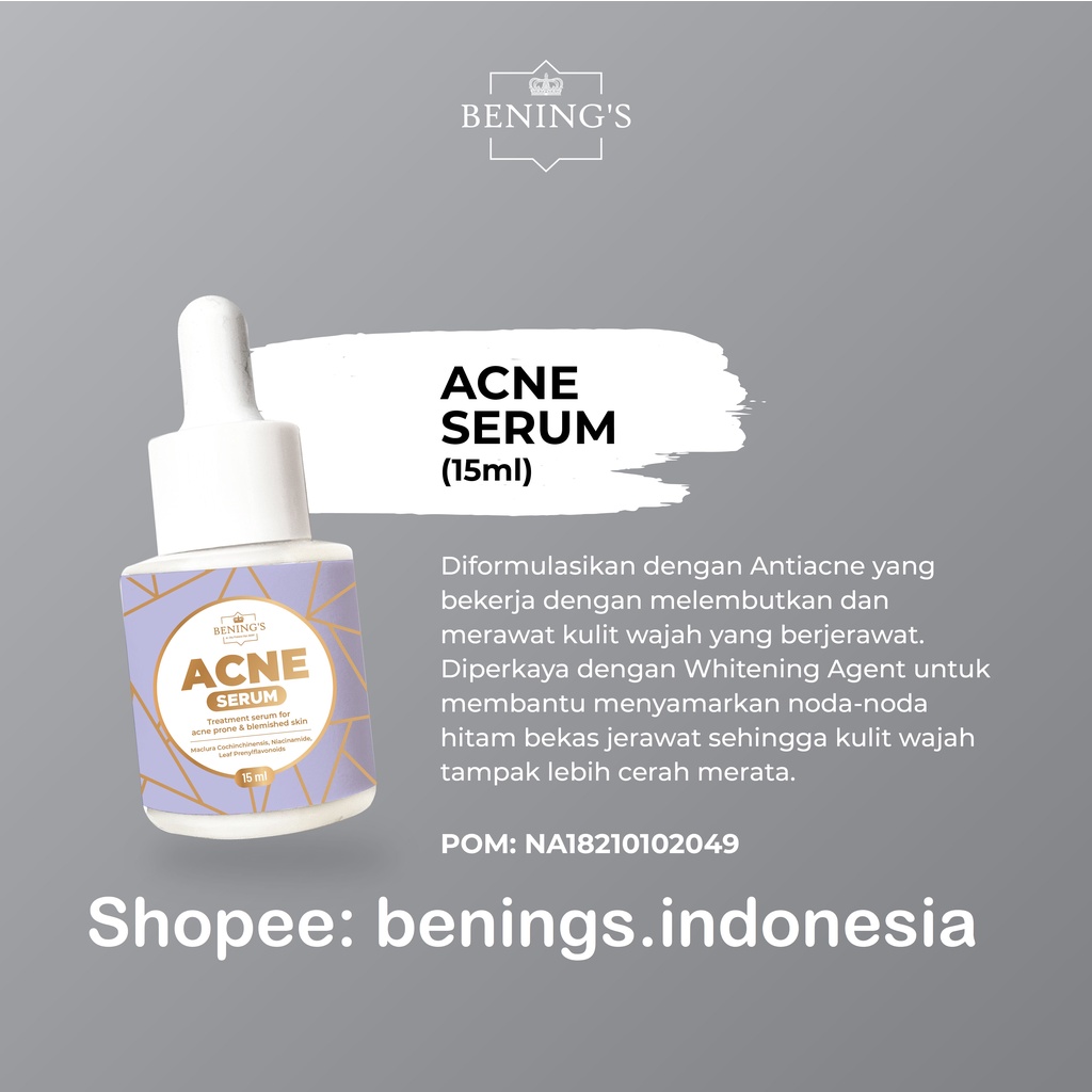 Acne Serum Benings Skincare by Dr Oky (Benings Clinic)