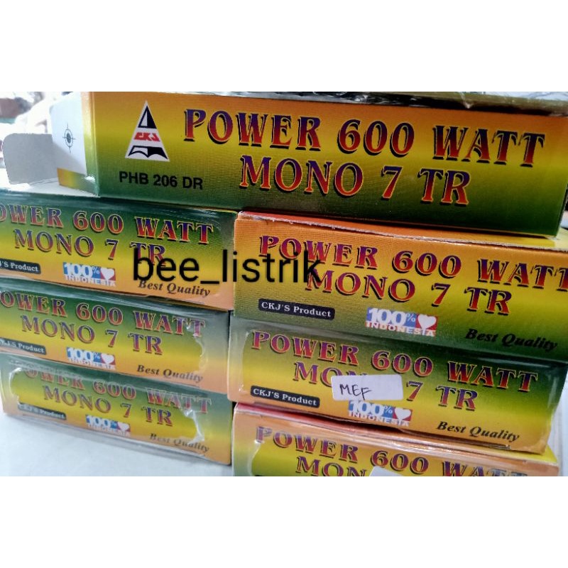 Power 600 Watt Mono 7 TR