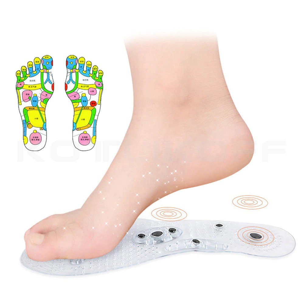 Alas Kaki Sepatu Magnetic Silicone Gel Pad Therapy Massage - Sn18