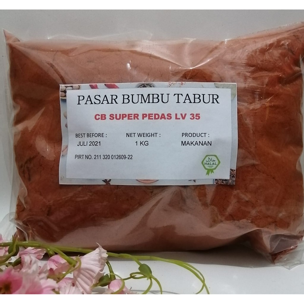 

CABE SUPER PEDAS (LEVEL 35) 1 KG BUBUK MAKANAN ENAK MURAH HALAL
