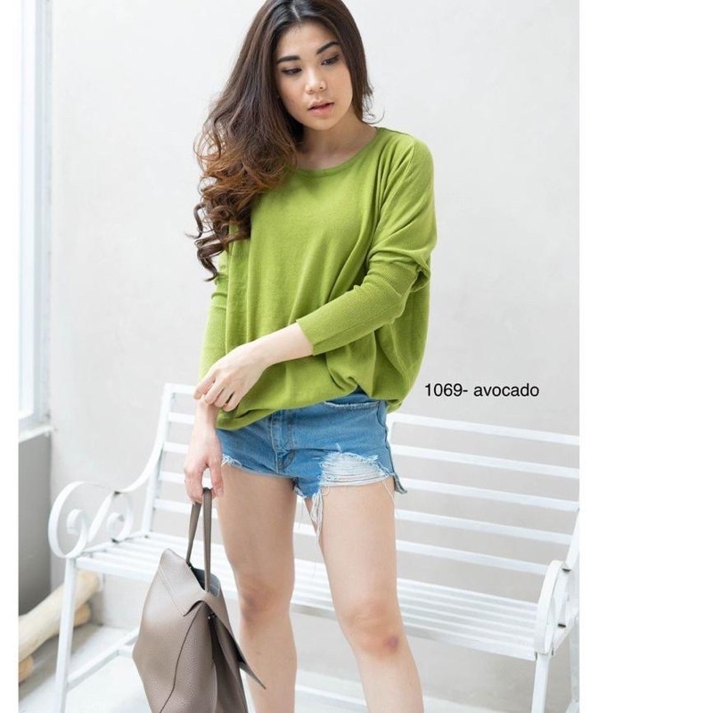 knitted korean style blouse rajut premium blouse jumbo