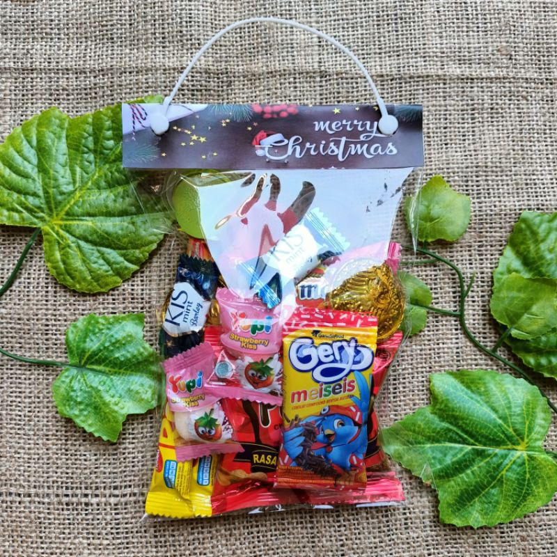 

TAS PLASTIK SNACK HAMPERS NATAL CHRISTMAS ANAK UKURAN 14x20CM TAS BINGKISAN NATAL CHRISTMAS SOUVENIR AMPLOP NATAL