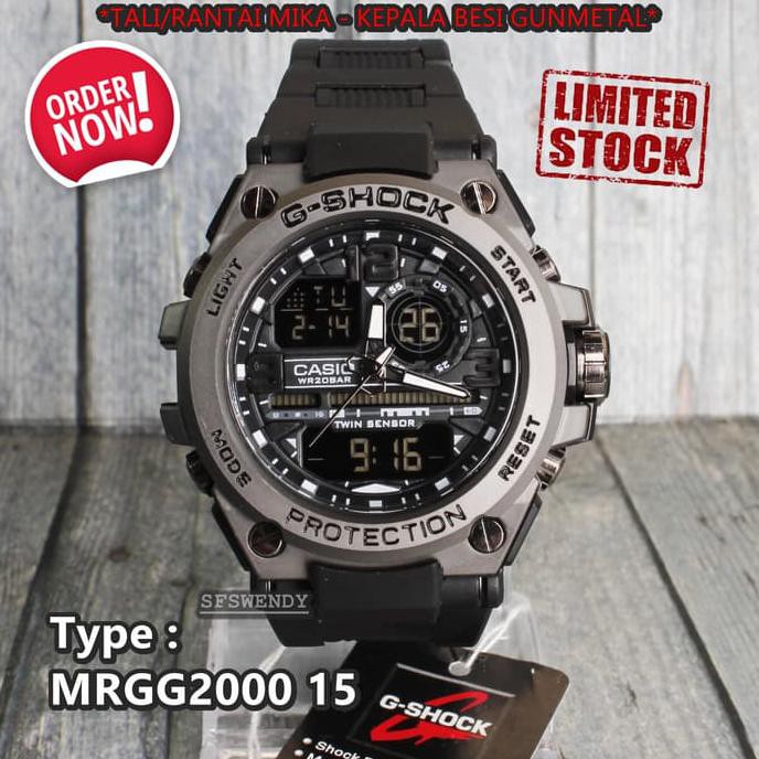 promo | diskon | sale PRODUK TERLARIS  G-Shock Rantai Mika Hitam Black Jam tangan pria terbaik |