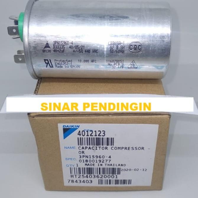 Capacitor / Kapasitor Ac Daikin Ftne25 1Pk Ftne50 2Pk 40+2Uf