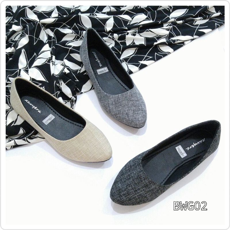 BORNEO BWG02 Sepatu Flatshoes Bahan Kanvas