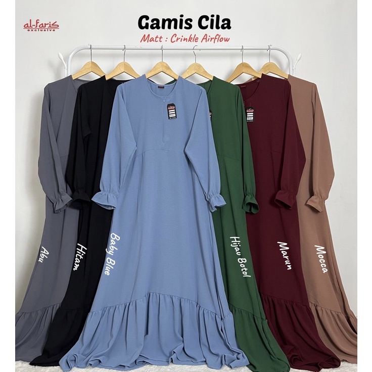 Gamis Rayon Crinkle Airflow Premium | Gamis Krinkle Airflow by Alfaris