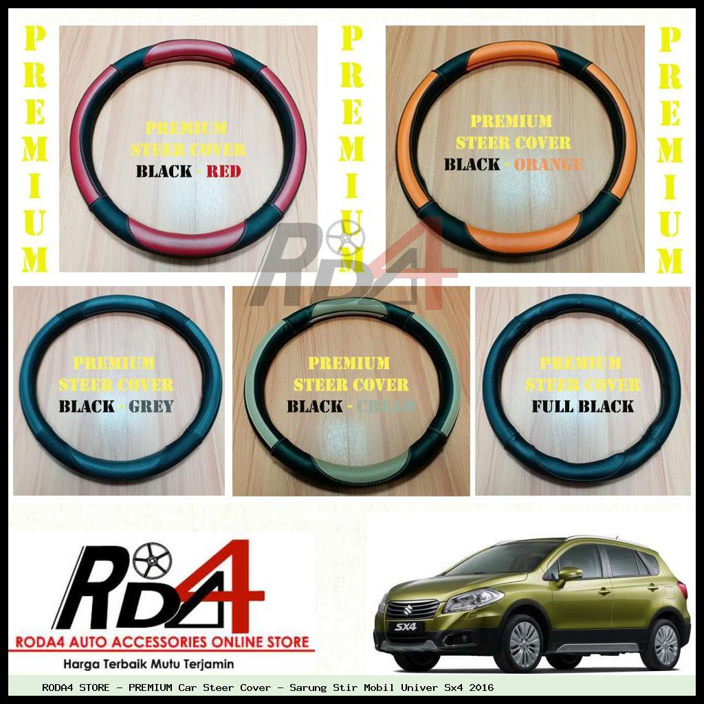PREMIUM Car Steer Cover - Sarung Stir Mobil Univer Sx4 2016
