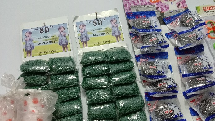 (12pcs) Gosok Panci Stainless Cuci Piring Merk Va-50 Anti Karat 18 Gram