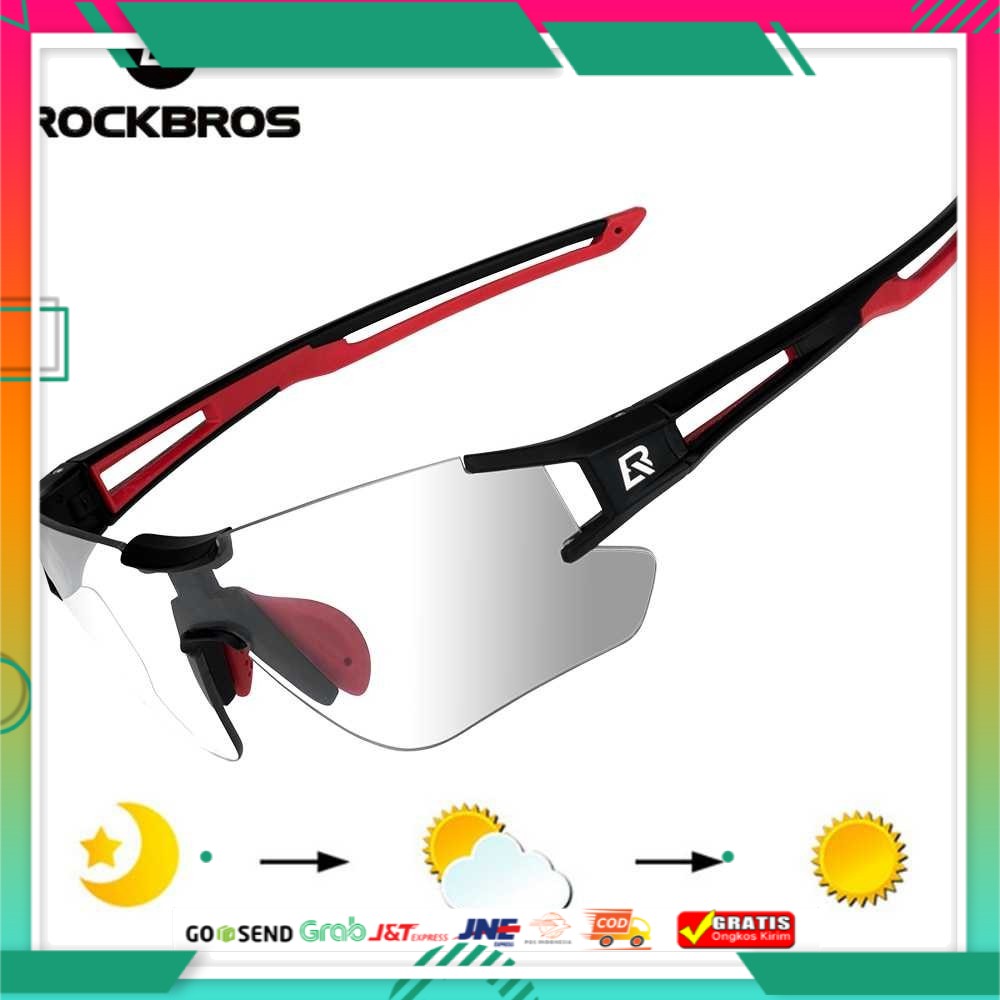 ROCKBROS Kacamata Sepeda Gowes Olahraga Lensa Photochromic - 10112
