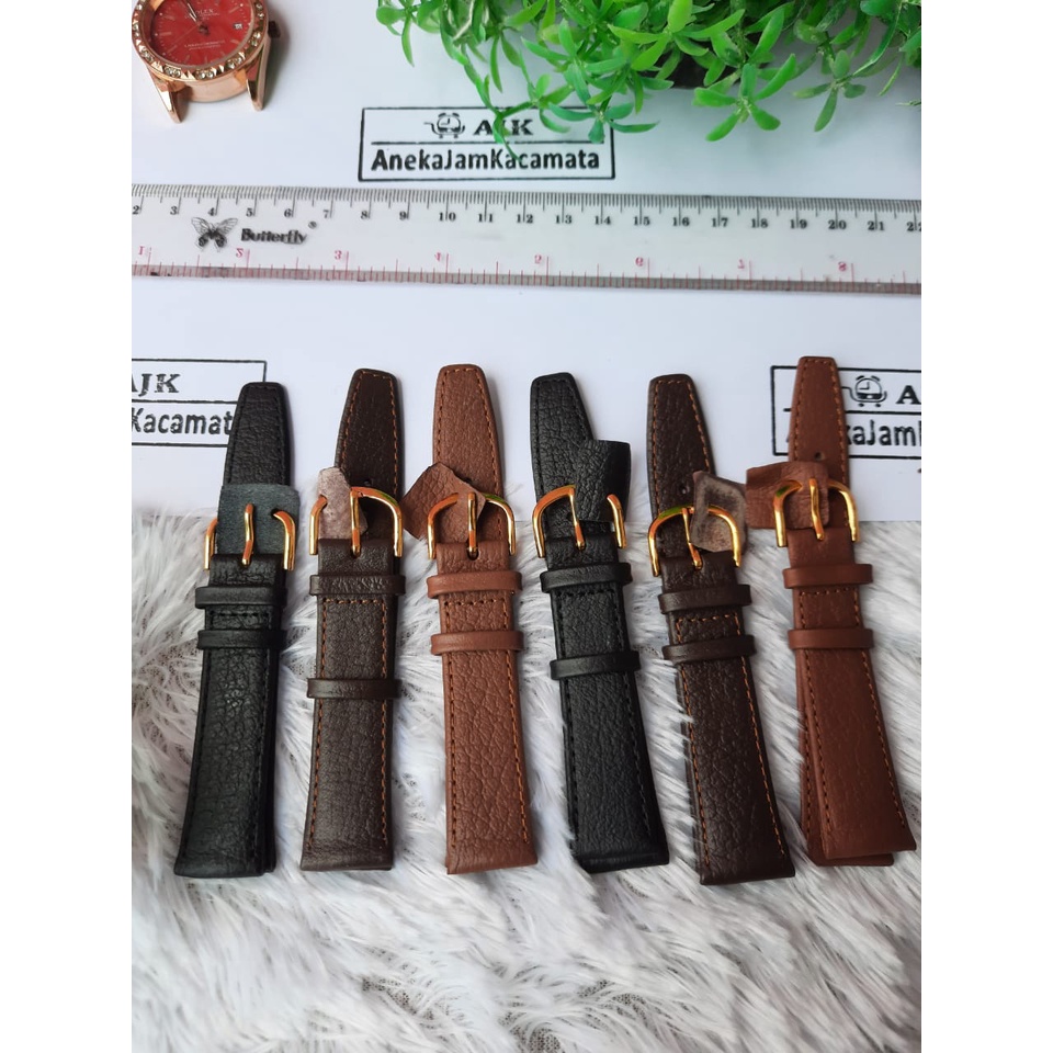 tali jam tangan kulit A1 ukuran 12mm-20mm/strap jam tangan kulit seiko alba/tali jam tangan seiko alba/tali jam kulit/tali jam tangan original/strap jam tangan kulit