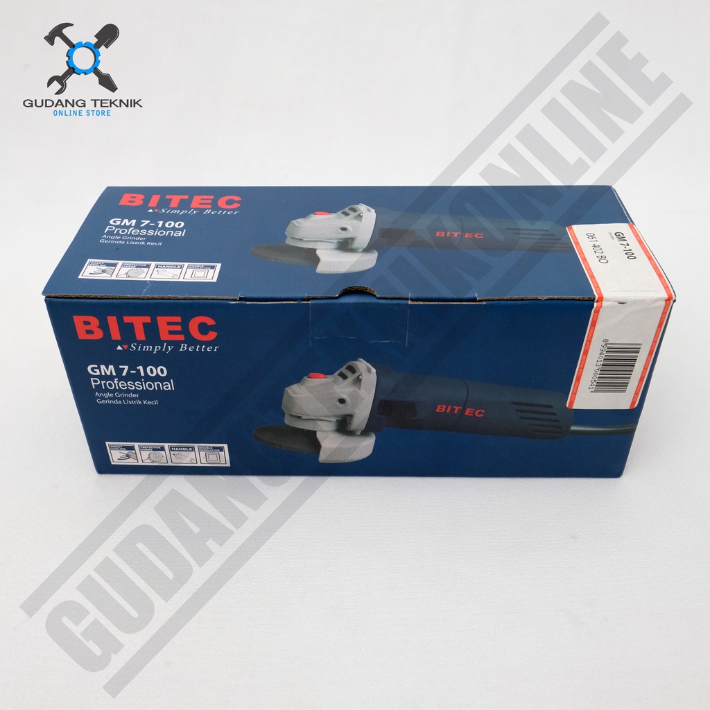 Gerinda Tangan 4&quot; BITEC GM 7-100 / Angle Grinder Gerinda Listrik 4 Inch - Gurinda Tangan BITEC GM 7-100