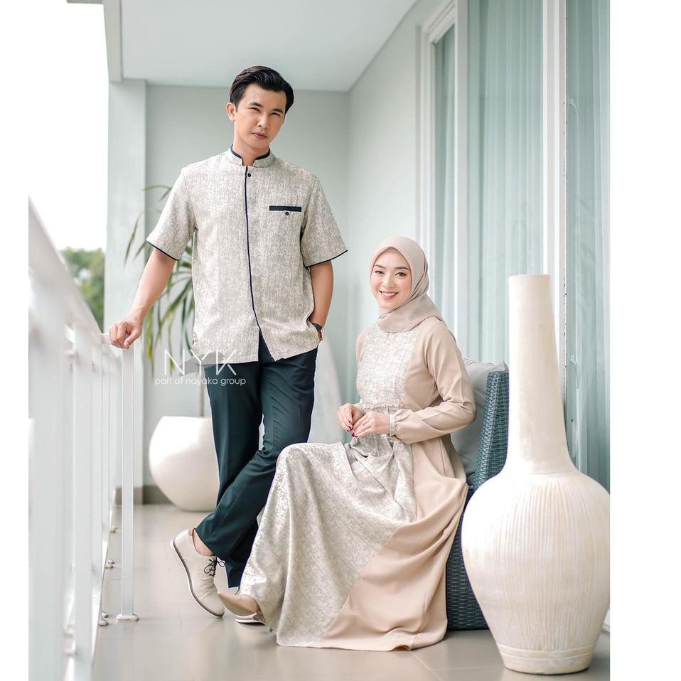 "DZD.25Au22н" SARIMBIT GAMIS COUPLE ZIYA - COUPLE GAMIS MUSLIM KEKINIAN - GAMIS REMAJA MUSLIMAH - SE