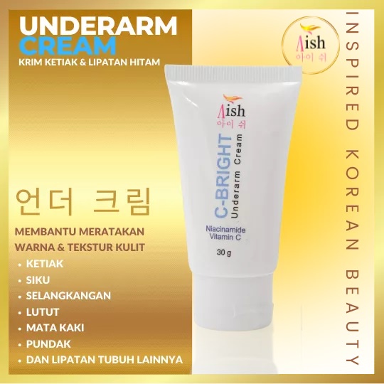 Aish Underarm Cream | Krim Pemutih Ketiak dan Selangkangan Hitam | Underarm Cream Untuk Area Lipatan