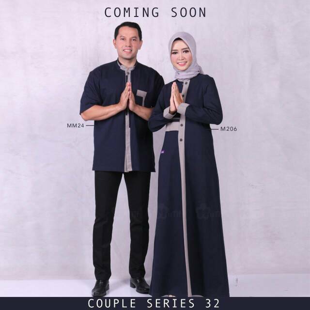 Mutif Couple Series 32 Warna Navy (MM 24 dan Mutif 206)