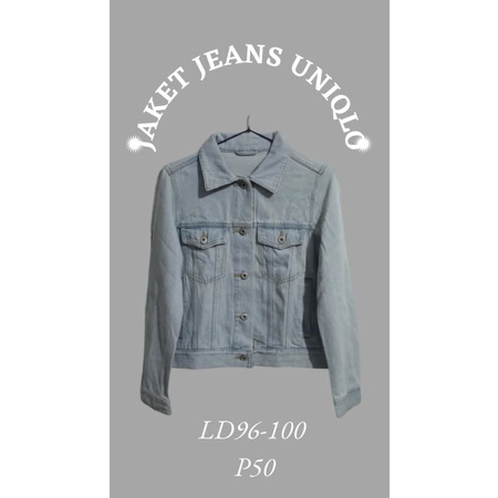Jaket jeans uniqlo