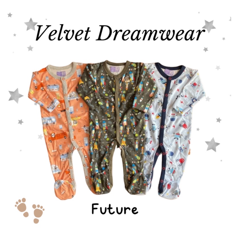 3pcs ARUCHI  / VELVET DREAM WEAR Sleepsuit (BOY) PREMIUM Quality CBKS