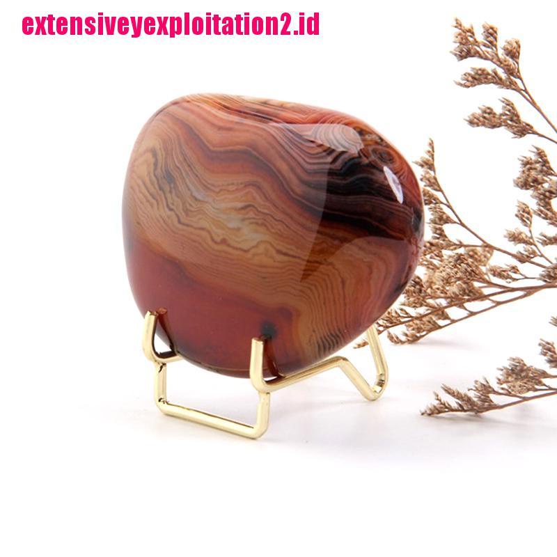 &lt; E2id &amp; &gt; Stand Display Foto Antik Bahan Alloy Hias Kristal Agate