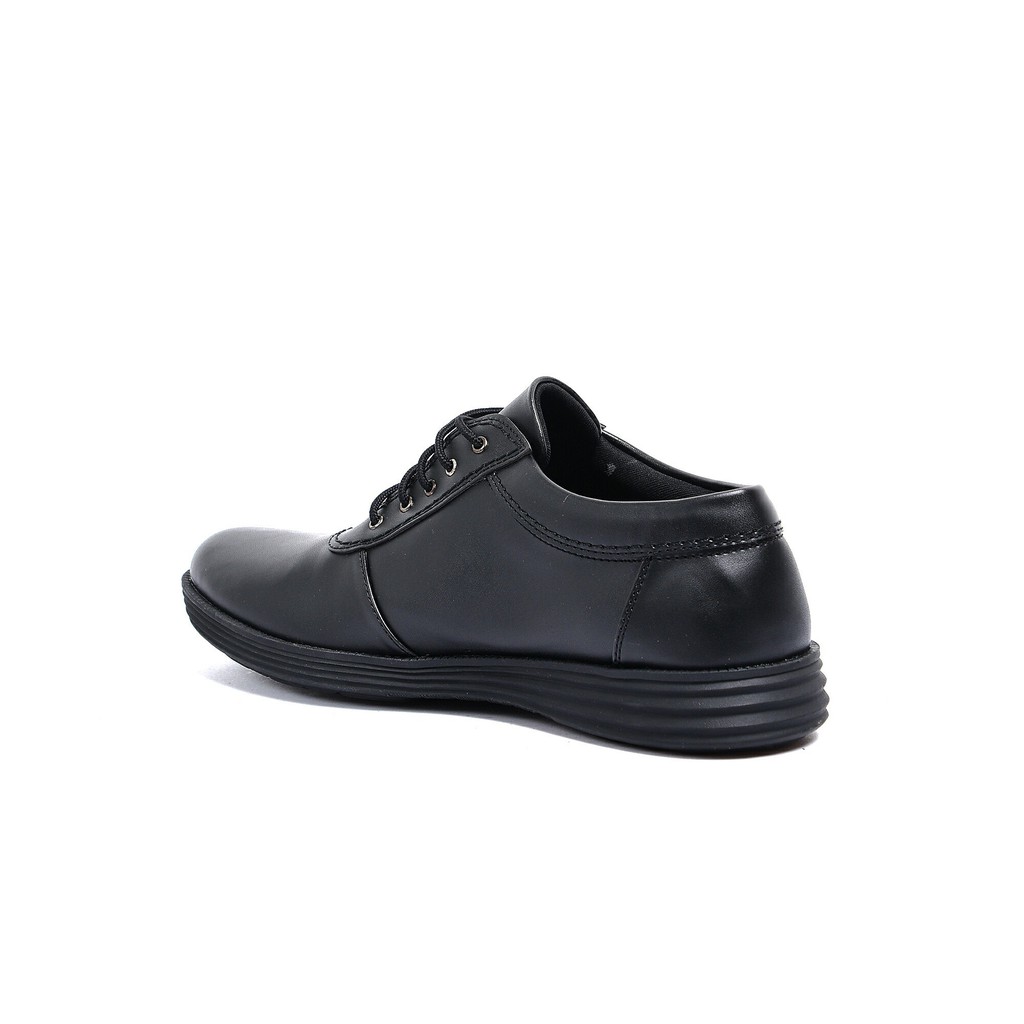 Carlton Black | Sepatu Pria Hitam Casual Pantofel Kerja Formal Fantopel Pantopel Ori | FORIND x JACK