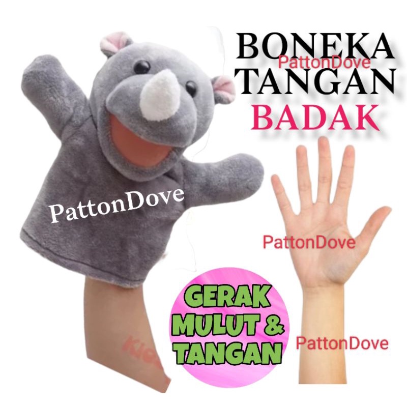 BONEKA TANGAN BONEKA RHINO BONEKA RHINOCEROS BONEKA BADAK BONEKA JARI BONEKA MAINAN ANAK BAYI FINGER PUPPET MAINAN EDUKASI KARAKTER PREMIUM HAND PUPPET ANIMAL BINATANG HEWAN KARAKTER BONEKA DONGENG BAHAN BAGUS JUMBO HAND PUPPET ANIMAL BINATANG HEWAN