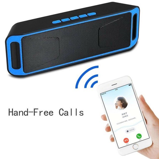 Speaker Bluetooth SC208 Mini Wireless Stereo Music Megabass Bahan DOVE Support TF/U