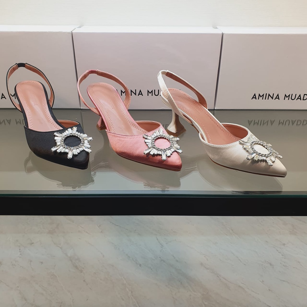 Amina Muaddi 762 - SNR Heels 7cm ( SALE RUGI )