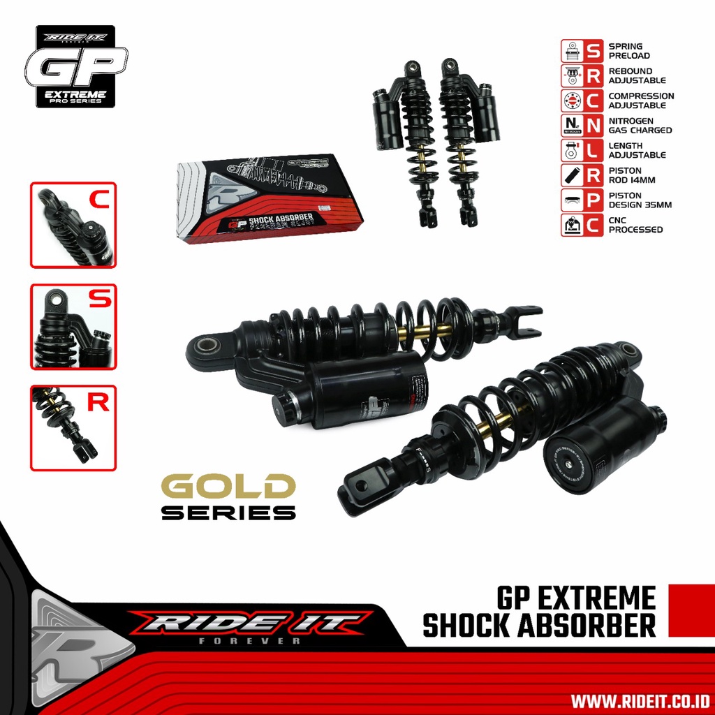 SHOCK GP PREMIUM EXTREME RIDE IT GP PREMIUM NMAX AEROX PCX XMAX RIDE IT SHOCK GP PREMIUM RIDE IT TAB