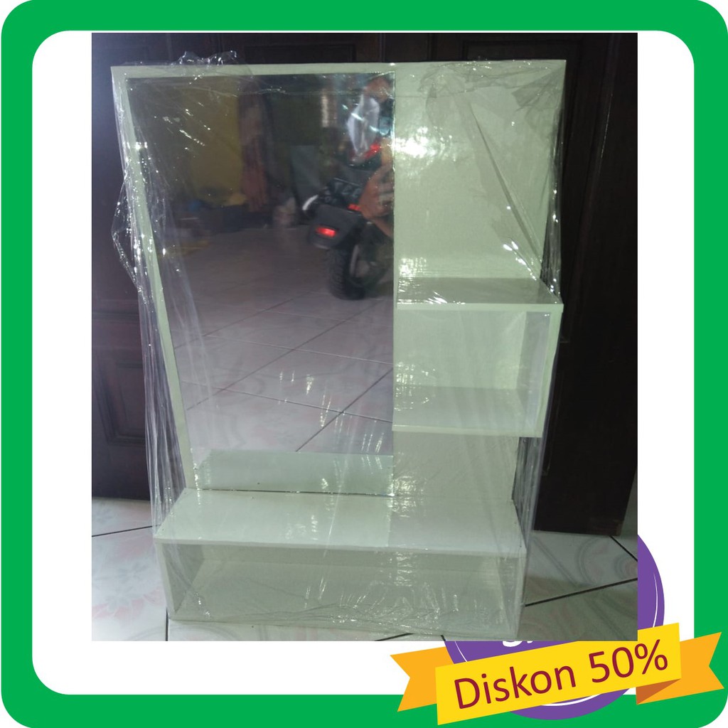 MEJA KOSMETIK MINIMALIS MEJA RIAS HARGA GROSIR BAHAN KAYU DROPSHIP RESELLER WELCOME COD