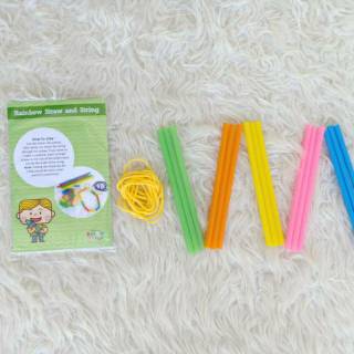 MERONCE SEDOTAN RAINBOw STRAW STRING Shopee Indonesia