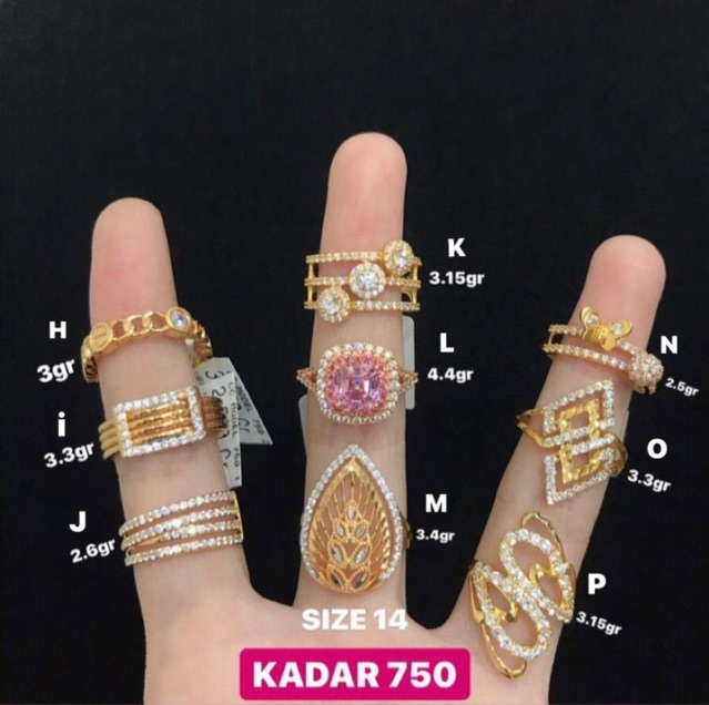 Cincin Emas Asli S14 Cincin Emas Kadar 750 Toko Emas Toko Mas Asli Perhiasan Cincin Emas Indonesia