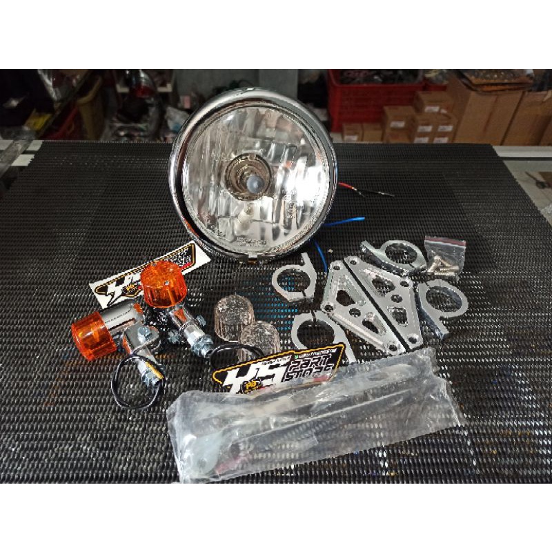 lampu pesek lampu jute CB fullset kupingan CNC dan sein bulat