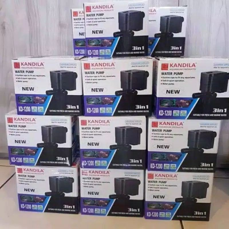 Mesin Pompa Power Head PH Filter Aquarium Kolam 1200 Merk Merk Kandila