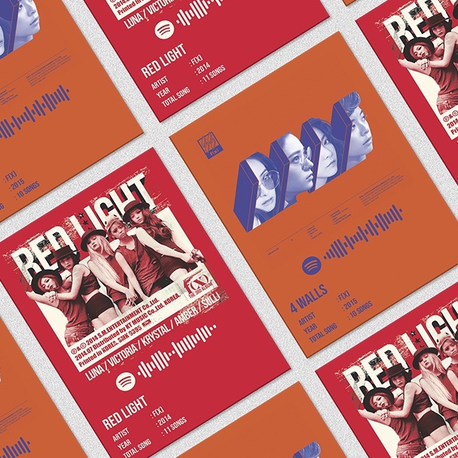 Kpop Spotify Poster A5 - F(x)