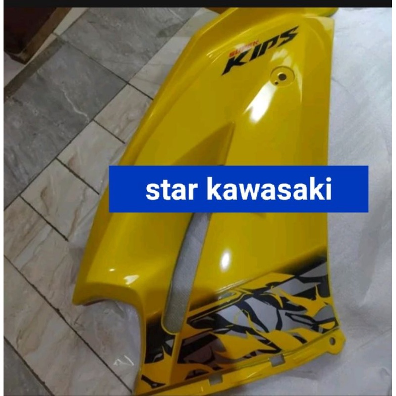fering fairing atas samping ninja rr new kanan kuning batik 2013 original