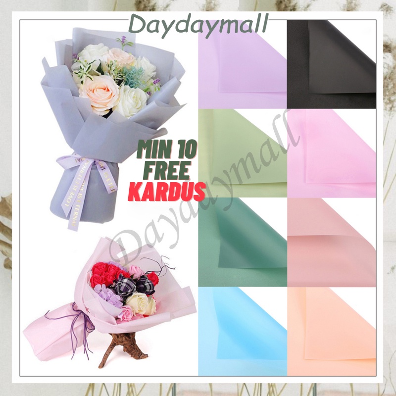 KB30 FLOWER WRAPPING FULL COLOR OPP BOLD &amp; TRANSPARENT CELLOPHANE (ECER) KERTAS BUKET BUNGA WATERPROOF [1KG=92PCS]