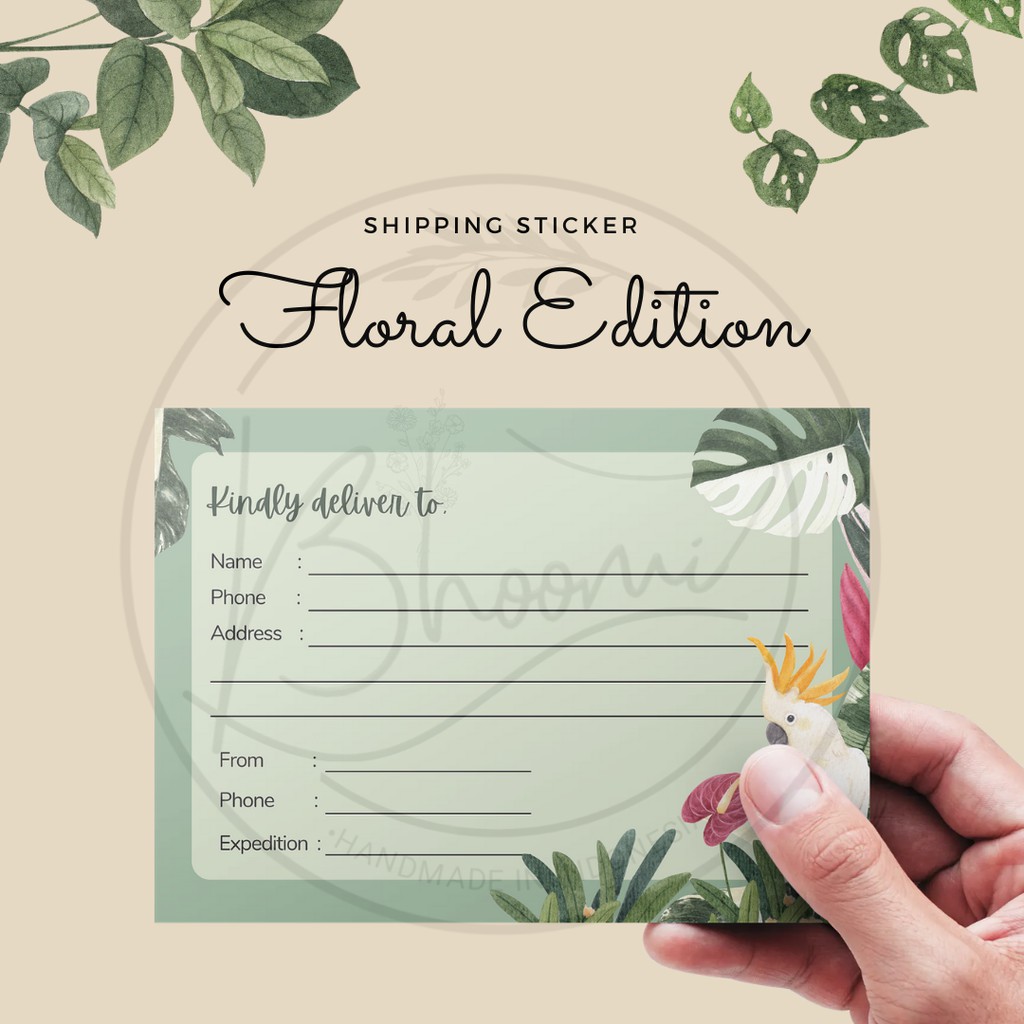 

STICKER PENGIRIMAN FLORAL EDITION (12PCS/SET) -LABEL PENGIRIMAN-SHIPPING STICKER-STICKER OLSHOP