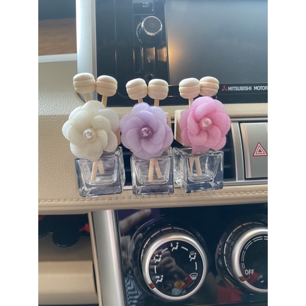 parfume bottle mobil bunga parfume clip ac mobil parfume ac mobil klip botol kaca model bunga putih bunga  bottle parfume