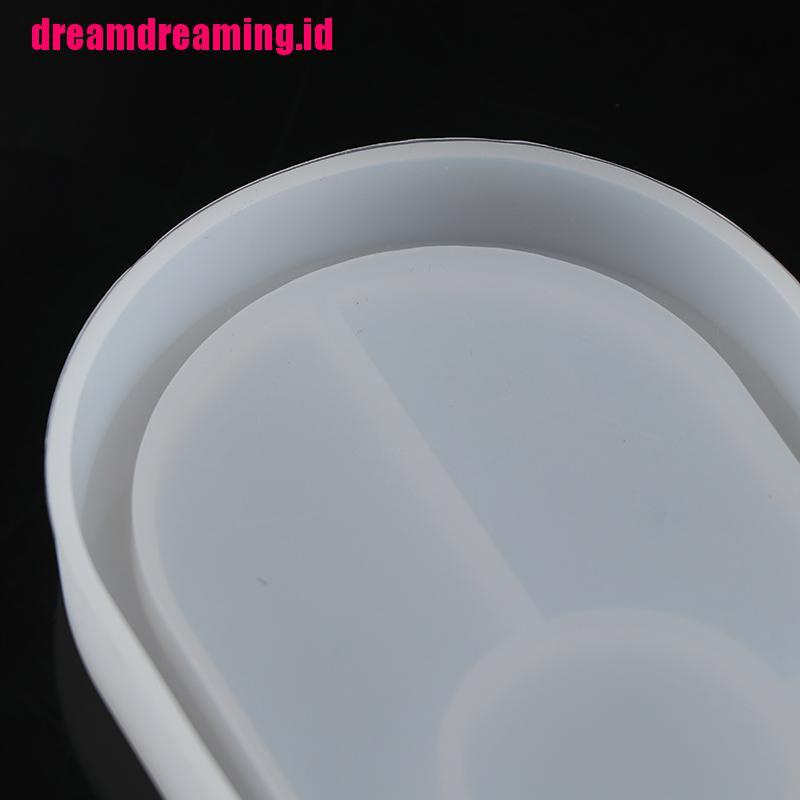 Dreamdreaming.id Cetakan Asbak Bentuk Oval Bahan Silikon Flexible