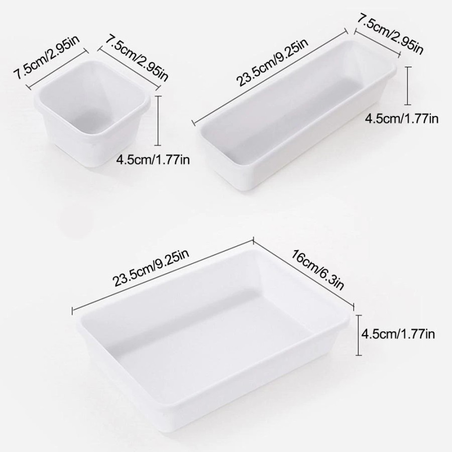 Kotak Pembatas Organizer Makeup Divider Case Organizer 8 PCS - HJ1992