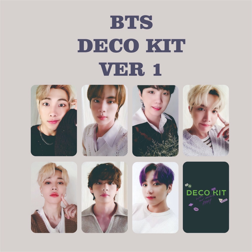 PHOTOCARD BTS DECO KIT CUTE